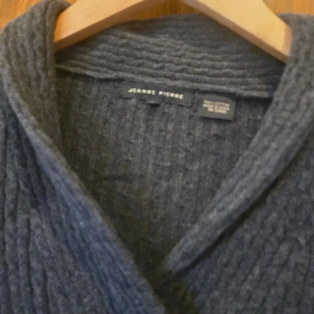 JEANNE PIERRE Charcoal Cowl Neck Sweater Small - Picture 2 of 5